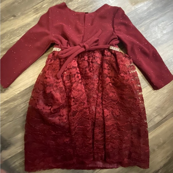 Youngland Holiday Lace Dress 24 Months - Picture 2 of 4